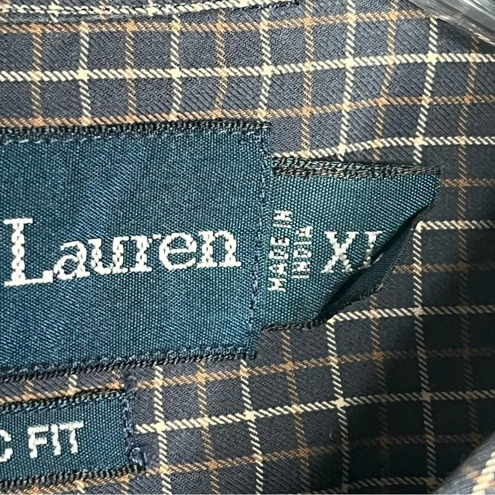 Ralph Lauren Sz XL Plaid Button Down Classic Fit Shirt Long Sleeve